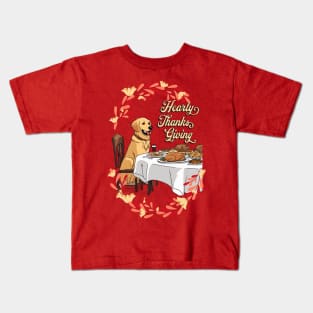 Hearty Thanksgiving Greeting Kids T-Shirt